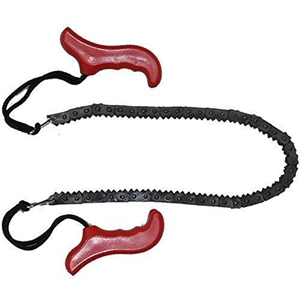 Cisixin Tactical Survival Pocket Chainsaw for Survival Gear, Bug Out Bag, Camping Gear, Survival Kit, Camping Equipment, Hiking Gear, Emergency Kit, Disaster Kit-Trimming Trees With Pouch
