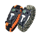Survival Paracord Bracelet,Adjustable 550 Paracord Bracelets, Compass Hiking Gear, Fire Starter, Emergency Whistle, Tactical Survival Gear, Backpacking Gear(2 Pack)