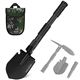 NACATIN Folding Shovel, Camping Military Survival Shovel Portable Tool for Camping, Hiking, Backpacking, Car Emergency, Outdoor, Gardening, Trenching