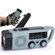 MUSHUI Wind Up Radio Solar, Hand Crank AM/FM/SW Radio (Military-Grade) with LED Torch, 2000mAh Rechargeable Battery, USB C Charger, SOS Alarm, for Household, Outdoor, Emergency Survival Kit (IPX3)
