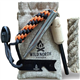 Wild North Goods - Fire Starter Kit - Ferro Rod with Striker, Tinder Rope, Bellow & Bag - Emergency Fire Starting Tool for Survival, Camping, Hiking, Bushcraft & Outdoors (15,000+ Strikes)
