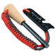 RKR OUTDOOR Ferro Rod Flint Fire Starter Kit with Handcrafted Wood Handle |12,000+ Strikes | Survival Flint and Steel Rods with Multi-Tool Striker and Paracord Neck-Wrist Lanyard for Your Camping Gear