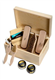 Kaps Complete Shoe Clean and Care Kit - 9 Piece Set for Leather Boots and Shoes, Footwear Cleaning Kit with Wooden Gift Box