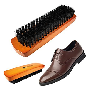 Wooden Shoe Brush to Remove Dust and Polish Leather - Ideal for Cleaning Military Leather Boots