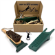 Boot Jack and Boot Brush Mud Remover Set, Boot Cleaning Kit Gift Set for Wellington, Hiking Shoes & Walking Boots, Durable Welly Boot Remover and Stiff Boot Cleaning Brush with Built-in Boot Scraper