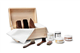 Lettro Box Complete Leather Care Kit, Shoe Care Set for Leather Boots and Shoes, Horsehair Brush Set and Leather Cleaning Kit with Gift Box