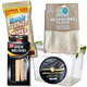 Kyeltri Shoe Cleaning Kit Bundle with 50ml Black Shoe Polish, Leather Cleaning Wipes, x2 Brushes, Microfibre Cleaning Cloth and Storage Box