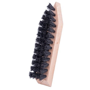 Stiff Coco Bristle Shoe & Boot Cleaning Brush- Removes Tough Dirt & Debris (Black)
