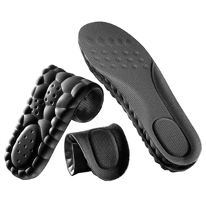 VivoFoot Memory Foam Insoles, Anti-Fatigue Pain Relief Everyday Work Sports Running Comfort Shoe Inserts, Cloud Sole Pads, Cushion Replacement Filler, Trim to Fit for Men & Women (UK 7-10, Black)
