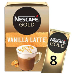 Nescafe Gold Vanilla Latte Coffee 8 X 18.5G