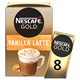 Nescafe Gold Vanilla Latte Coffee 8 X 18.5G