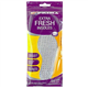 4 x Shoe Insoles Insert Extra Comfort Charcoal Sports Running Jogging Anti Odours Fleece Leather Walk Trainers Slippers Mens Women UK Size 3-11 (Extra Fresh Insoles/Anti Odours (4 In Pack))