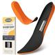 7STROBBS Insoles for Men, Comfort Gel Inner Soles, Cushion Shock Absorber Work Inserts,Non Slip Innersoles Replacement Insole for Walking Boots, Work Shoes, Hiking Boot, Trainers Black UK 9