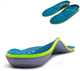 Plantar Fasciitis Arch Support Orthopedic Insoles Relieve Flat Feet Heel Pain Shock Absorption Comfortable Inserts(Size:UK-7,Length:10.25",Green)