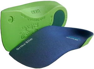 OR8 Wellness Narrow 3/4 Length Orthotic Insoles. High Performance. Comfort Fit. Weak & Fallen Arches. Flat Feet & Plantar Fasciitis. Arch Support (L 9-10.5 Green)