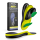 Work Orthotic Insoles for Plantar Fasciitis - Welnove Superior Comfort Work Boot Insoles for Standing All Day - Anti Fatigue Medium Arch Support Shoe Inserts for Men Women Flat Feet Pain (Size L)