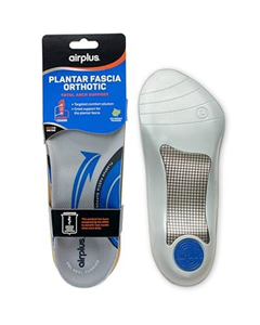 Airplus Plantar Fasciitis Orthotic Shoe Insole for Extra Cushioning and Pain Relief, Blue, Mens