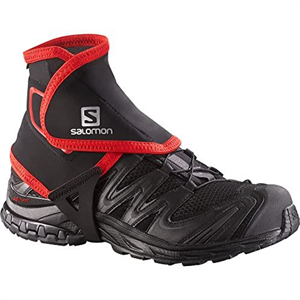 Salomon Trail Gaiters High Unisex Ankle Gaiters, Perfect for Hiking, Black, Large