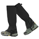 TourKing Hiking Gaiters Lightweight Leg Gaiters Snow Boots Waterproof Windproof Durable Leg Cover Protect for Hiking, Skiing, Walking, Climbing (Black)