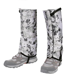 NQEUEPN Leg Gaiters, Waterproof Oxford Hunting Boots Gaiters Shoes Cover Protectors with Adjustable Rubber Strap for Hiking, Walking, Skiing, Outdoor, Climbing, Snowshoeing (Camouflage)