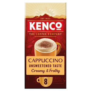 Kenco Unsweetened Cappuccino 8 Sachets 112G