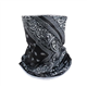 Black Bandana for Men Multifunctional Headwear, Neck Warmer Windproof Neck Gaiter Snood, Sports Headband Personalised Face Mask for Men Women Skiing Running Cycling Motorbike Fishing Hiking