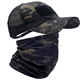 ehsbuy Camo Mesh Baseball Caps with Cooling Snoods for Men Military Cap Neck Gaiter Summer Army Tactical Hat Bandana Face Covering for Running Hunting Outdoor Sports