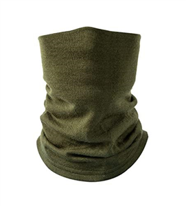 Villand 100% Merino Wool Neck Gaiter for Men and Women, Double Layer Seamless Neck Warmer for Winter Sports with Gift Box (Army Green)