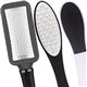 Foot Files Stainless Steel Pedicure and Dual Sided Foot File Hard Skin Remover Professional Foot Care Tool for Hard Skin and Dry Cracked Feet Scraper - 3pcs/Set