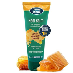 Dermatonics Fast-Acting Manuka Honey Heel Balm | Nourishing Formula for Rough and Cracked Heels | Hydrates and Softens Dry Feet | Suitable for Diabetics| 70 ml