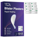 Light Pharma Blister Plasters for Feet, 12 Hydrocolloid Plasters for Blister Treatment & Prevention, Latex-Free, Translucent and Hypoallergenic (12 Heel Dressings + 12 Cleansing Pads)
