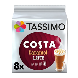 Tassimo Costa Caramel Latte Coffee Pods X8
