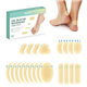 21 Pieces Blister Plasters for Feet - Welnove Invisible Hydrocolloid Gel Blister Bandages - Blister Cushions for Heel, Toe & Foot, Water Resistant Bandages(Variety Pack)