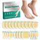 22Pcs Blister Plasters for Feet, Hydrocolloid Plasters Blister, Waterproof Cushion Pads Gel Blister Guard Pads Waterproof for Heel, Toe, Guard Skin for Feet Heel