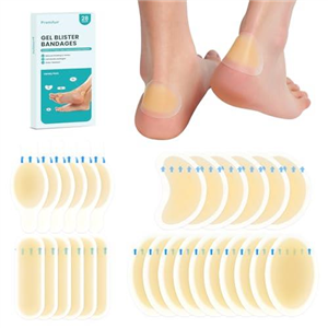 28 Pieces Blister Plasters - Invisible Hydrocolloid Gel Bandages for Heel, Foot, and Toe - Waterproof Blister Cushion Pads for Skin Protection and Fast Healing