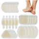 25 Pack Blister Plasters for Feet, Blister Bandages Invisible Hydrocolloid Blister Cushion Pads Gel Blister Guard Pads Waterproof, for Toe Feet Heel Finger Prevent Discomfort from Foot Blisters