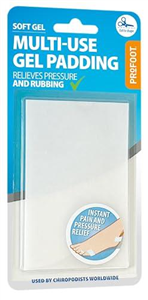 Profoot Multi-Use Gel Padding - Instant Relief for Painful Rubbing - Ideal for Blister Prevention, Bunions, Calluses and Foot Discomfort - Cushioning Comfort