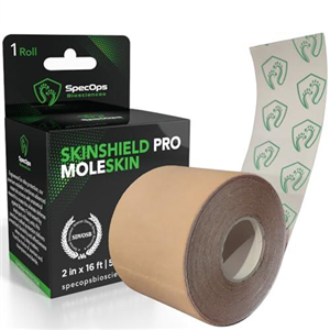 Hiking & Running Thin Moleskin for Blisters – Trusted by Champions! Featuring 2477 Square Centimeters of Super-Adhesive, Durable Moleskin Tape, it Stays Put Even During The Most grueling Adventures.