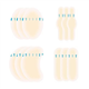 Junsasi 12pcs Set Blister Plasters Bandages Blister Cushion Waterproof Adhesive Blister Gel Guard Prevention Blister Treatment Pads for Feet, Toes, Fingers, Heels