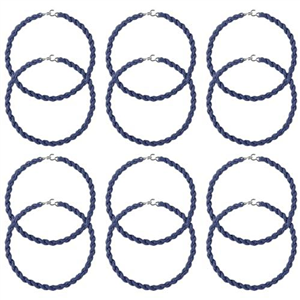 XIHIRCD 12pcs Boot Straps, Elastic Boot Bands Trouser Legs Ties with Metal Hooks Shoelaces Army Leg Straps for Outdoor Activities Women Men (Navy Blue)