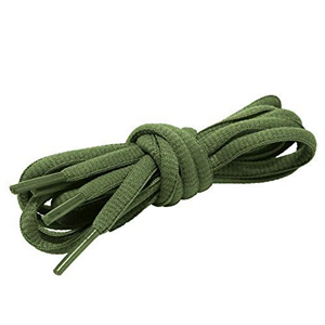 AOMIDI Shoelaces Oval Half Round Shoes Lace (2 Pairs) for Sneakers and Casual shoes Shoelaces Replacements (91 cm, Army Green)