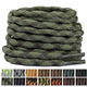Stepace Round Boot Laces (2 Pairs) 4.5 mm Heavy Duty Thick Replacement Shoelaces for Work,Walking,Hiking,Hunting Dark brown Army green-160