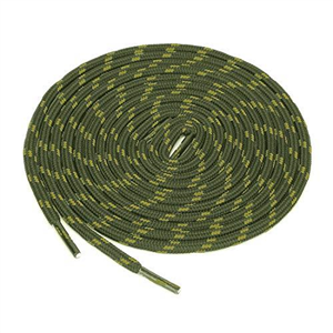 sourcing map 3 Pairs Core Non-slip Wear-resistant Round Shoelaces for Hiking Walking Shoes Army Green Yellow 120cm / 47.24"