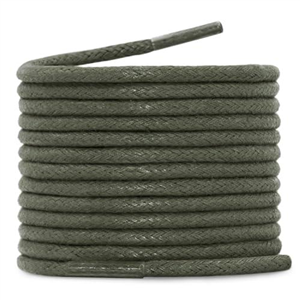 WEGOODZF Round Waxed Shoe Laces: 2.5MM Thin 80CM Long Army Green Cotton Formal Dress Shoelaces 2 Pairs Premium Wax Shoelace for Men Women Oxford Golf Shoes Brogues Derbys