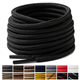 Handshop 2 Pairs Round Boots Shoe laces 4 mm Heavy Duty and Durable Hiking Work Boots Shoe Laces Black 160cm