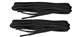 2 PAIRS GRAFTERS 140CM STRONG WORK/HIKING/DR MARTENS BOOT LACES (Black)
