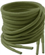 Lacestar Round Boots Shoelace, 4mm Diameter Outdoor Work & Hiking Boots Shoe Laces, Premium Round Shoelaces for Trainers Shoes (Khaki Green 120cm)