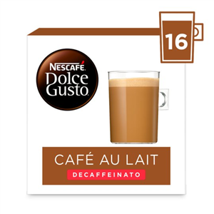 Nescafe Dolce Gusto Cafe Au Lait Decaffeinated Coffee Pods 16 Capsules