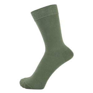 ZAKIRA Finest Combed Cotton Dress Socks in Plain Colours for Men, Women, 6-10 (UK), Army Green