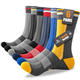 Cirorld Mens Socks 6 Pairs, Socks Mens Multipack for Work, Walking, Sports, Hiking, Running, Cycling, Breathable Cotton Socks, Cushioned Crew Socks, Anti-Blister, Anti-Odour, Moisture-Wicking